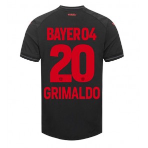 Bayer Leverkusen Alejandro Grimaldo #20 Hjemmebanetrøje 2023-24 Kort ærmer